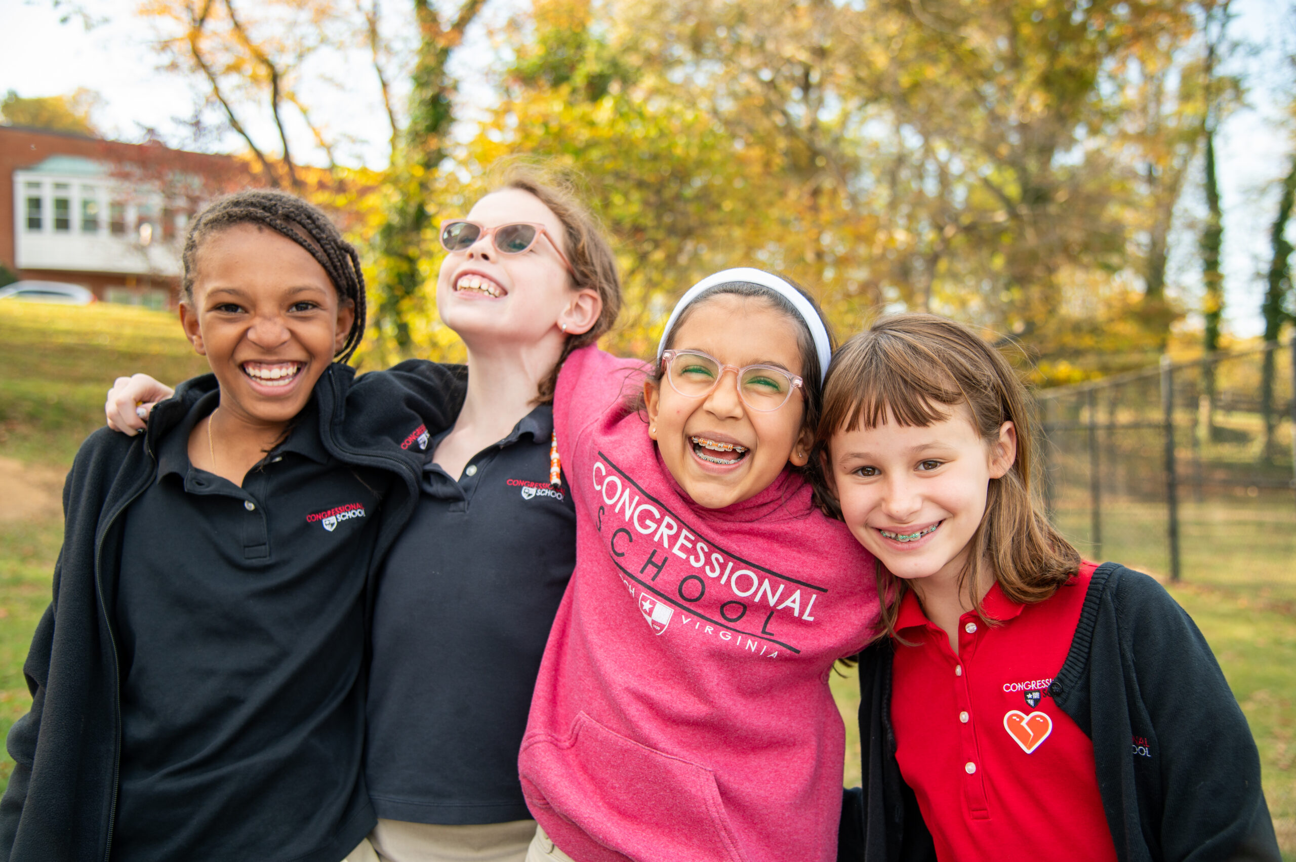 Group of Laughing Students