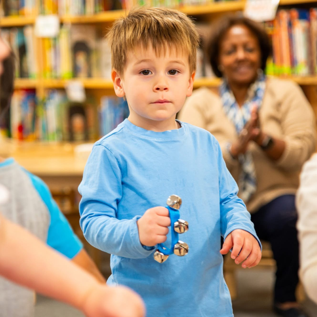 Toddlers in music class