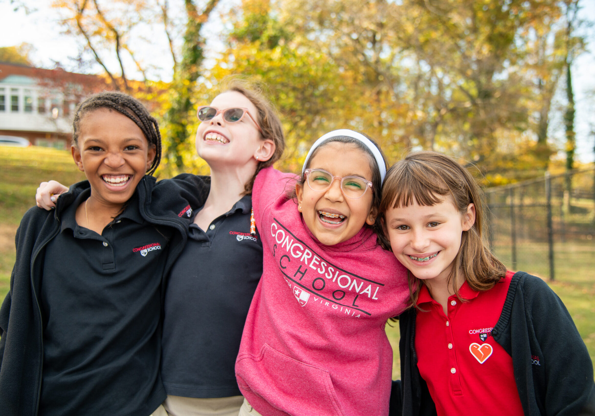 Group of Laughing Students